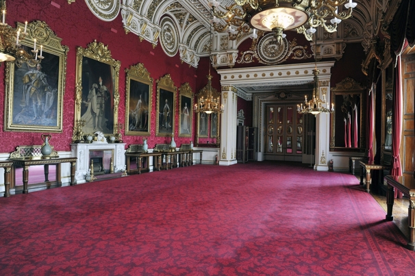 The State Dining Room at Buckingham Palace, London, will be used during the wedding reception of Prince William and Kate Middleton.